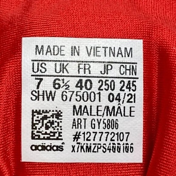 Adidas ZX 2K Red Men's 7 Sneaker Athletic Shoe 2021 New Without Box - Picture 14 of 15